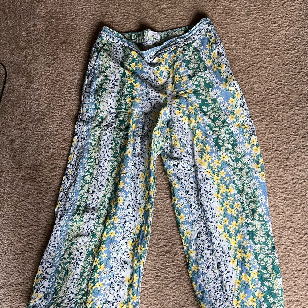 3 pairs of linen pants large form loft